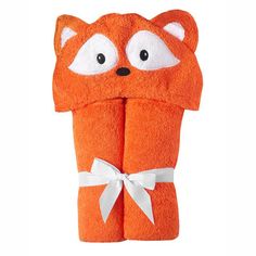 Yikes Twins Character Hooded Towel Fox | NINI and LOLI Tilly And The Buttons, Embroidered Face, Hooded Baby Towel, Silly Faces, Baby Towel, Towel Sizes, Terry Towel, Buy Buy, Hooded Towel