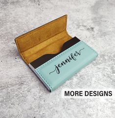 a small wallet with the name jammer on it sitting on top of a table