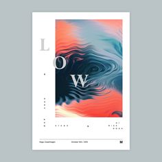 a magazine cover with an abstract background and the word wow on it's front page