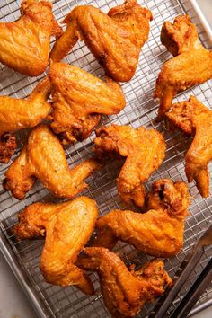 chicken wings on a cooling rack ready to be cooked