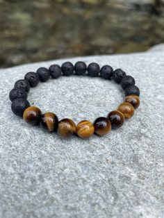 Lava Beads Bracelet, Buddhism Wallpaper, Stone Diffuser, Autumn Bracelet, Lava Bead Bracelet, Lava Stone Bracelet, 8mm Beads, Tiger Eye Bracelet, Diy Crystals