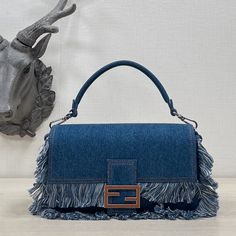 ELE -  Bag - FED - 093 Tas Denim, Double Denim, Luxury Bag, Denim Bag, Stylish Bag, Fendi Bags, Diy Bag, Sling Bag, Designer Handbags