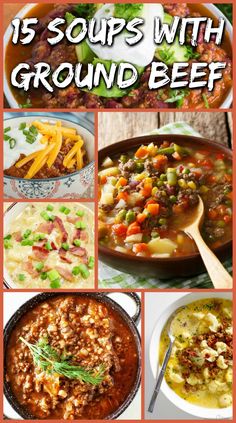 15 soups with ground beef