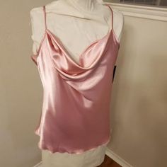 Nwt Tiana 6. Pink Camisole Satiny Shinny Ready For An Evening Out Size Extra Large Cute And Will Pair Well With Dress Pants Or A Skirt.. Made Of 100% Polyester This Should Be Hand Washed Cold, Hung To Line Dry Low Iron. Elegant Pink Tops With Built-in Bra, Feminine Cami Top With Built-in Bra, Feminine Satin Camisole Tank Top, Feminine Sleeveless Satin Tank Top, Feminine Fitted Camisole Top, Feminine Satin Sleeveless Tank Top, Feminine Satin Sleeveless Camisole, Feminine Sleeveless Satin Top, Feminine Satin Cami Tank Top