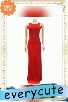 Red Rhinestones Mesh Sleeveless Maxi Dress Red Rhinestone, Sleeveless Maxi Dress, Women Dresses, Maxi Dresses, Dresses Maxi, Shop Now, Maxi Dress, Mesh, Womens Dresses