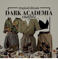 Summer Dark Academia Outfit, Dark Academia Summer Outfit, Academia Summer Outfit, Academia Summer, Dark Academy