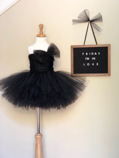 For your little darling who loves fluffy tutus and bows! This dress is handmade to order with 6 layers of tulle, tulle hand-ruched onto the bodice front and back, a corset style closure on the back and a handmade tulle bow on the shoulder! ** Default color for this dress is black but if you would like a custom color please use the form below to inquire about availability. Over 20 colors are available CURRENT PROCESSING TIME: 2 weeks. ** Upon checkout, if you would like a perfect fit please inclu Friday Im In Love, Ballerina Tutu, Tulle Bow, Ballerina Dress, Tulle Bows, Pink Ballerina, Darling Dress, Corset Style, Skirt Length