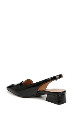 A cushioned footbed supports your stride in a polished loafer featuring a tapered toe and set on a sensible block heel. Adjustable ankle strap with buckle closure Synthetic upper, lining and sole Imported Loafer Women, Black Faux Leather, Loafers For Women, Nordstrom Rack, Block Heels, Ankle Strap, Loafers, Faux Leather, Nordstrom