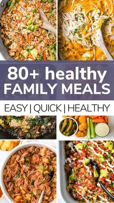 Dinner For Whole Family, Easy Big Family Meals Healthy, Healthy Dinner Recipes For Big Family, Health Family Meals, Healthy Meals For Large Family, Big Healthy Dinners, Healthy Meals For 6 People, Healthy Supper Meals, Healthy Throw Together Meals