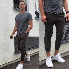 Novos básicos Mens Fashion Edgy, Mens Fashion Smart, Mens Fashion Rugged, Hipster Mens Fashion, Casual Sweatpants, Mode Casual, Fashion Night, Mens Winter Fashion