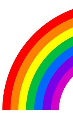 a rainbow is shown on a white background