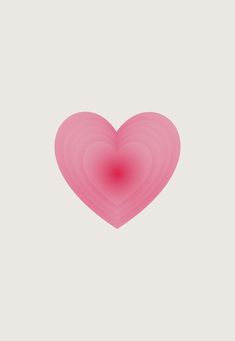 a pink heart on a white background