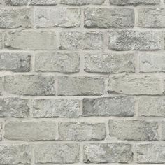 Looking PSW1304RL Stretcher Brick Premium Peel + Stick by York Wallpaper Architectural Finishes, Powder Room Makeover, York Wallpaper, Drops Patterns, York Wallcoverings, Brick Wallpaper, Peel Stick Wallpaper, Grey Beige, Pierre Frey