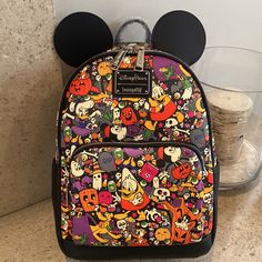 Disney Loungefly Halloween Backpack. Super Cute With Tons Of Space. Two Exterior Pockets On The Side. Front Zippered Pocket And Top Zippered Pocket To Main Area. Brand New With Tags And Never Used. Black Disney Backpack For Halloween, Themed Backpack For Everyday Use And Halloween, Black Backpack For Theme Park, Halloween Themed Travel Backpack, Themed Halloween Travel Backpack, Black Disney Backpack For Travel, Black Disney Bag For Theme Park, Black Disney Style Bag For Theme Park, Black Disney-style Bag For Theme Park