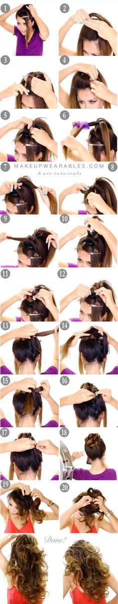 No Heat Waves, No Heat Hair Curlers, Beach Waves Hair Tutorial, Hair Curled, Easy Hair Ideas, Beachy Waves Hair