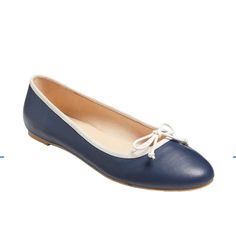 Jack Rogers Serena Ballet Flat Women’s 9 M Color: Midnight Bone New With Box Serena Round Toe Ballet Is A Delicate Flat Detailed With Grosgrain And A Skinny Bow For A Feminine Touch Flat Heel Height Leather Upper Leather Lining Rubber Sole Chic Blue Leather Ballet Flats, Elegant Blue Leather Ballet Flats, Chic Blue Ballet Flats With Flat Heel, Elegant Blue Closed Toe Ballet Flats, Chic Blue Flats For Work, Chic Blue Flats For Office, Elegant Blue Ballet Flats, Elegant Blue Flats For Workwear, Elegant Blue Flats For Work