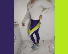 Sporty Leggings Adidas athtlete  was made in 1979 good condition 7/10 ( material is Perfect ) shiny material, color purple, White, green product UNISEX size D5 Crazy LEGGINGS: A- the width of the rubber band ~~36cm B- leg length ~~90cm I Invite You to my ther offers :)  Have additional questions? Contact me, I am happy to help! Leggings was measured laying flat and relaxed. All sales are final Don't forget to add me to your favorite for more Vintage Gem coming soon! Crazy Leggings, Sporty Leggings, Green Product, Adidas Leggings, Mens Leggings, Legging Outfits, Spandex Leggings, Outfits With Leggings, Violet