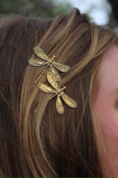 Rustic Hair Clips, Insect Jewelry Gold, Vintage Accessories Jewelry, Bijoux Art Nouveau, Hair Up Or Down, Dope Jewelry, Bobby Pin, Funky Jewelry