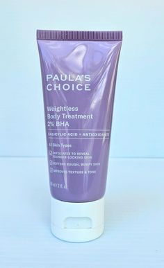 Paula's Choice Weightless Body Treatment 2% BHA (2 fl oz/ 60 ml) SEALED. Paula's Choice, Bumpy Skin, Paulas Choice, Body Treatments, Skin Care Moisturizer, Salicylic Acid, Beauty Skin, Skin Types, Health And Beauty