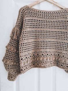 crochet, crocheting, sweater, sweaters, boho, hippie, mesh, laces, lace, bobbles, fringe, trends, beige, modern crochet patterns, uncinetto, ganchillo, hakeln, hekle, virka, croche, tejido, tejer, szydełko, szydełkowanie, sweter na szydełku, migaia Sweater Boho, Cardigan Kimono, Crochet Boho, Small Sewing Projects, Lace Sweater, Crochet Cardigan Pattern, Boho Lace, Square Patterns