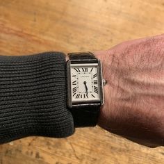 Aesthetic Watch, Cartier Watches Mens, Cartier Tank Solo, Tank Watch, Cartier Men