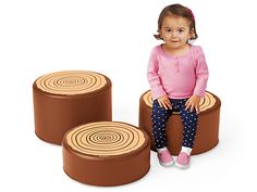 Toddler Soft & Safe Tree Seats at Lakeshore Learning Kids Classroom Seating, Toddler Safe Tree, Daycare Furniture Outdoor, Cheap Casual Daycare Sets, Dramatic Play Area Furniture, Daycare Forest Theme, Kids Ministry Seating, Soft Seating Area, Classroom Carpets