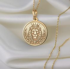 🦁 Embrace Your Inner Lion:  Lion Necklace 🦁 Unleash your inner strength and regal elegance with our handcrafted lion necklace. Inspired by the majestic king of the jungle, this exquisite piece celebrates the noble qualities of the lion. 👑 Symbol of Courage: The lion, with its fearless demeanor, symbolizes courage and bravery. Wear this necklace as a reminder of your own inner courage to tackle life's challenges head-on. 🔥 Fierce Resilience: Like the lion's mane, which signifies power and pro Lion Jewellery, Lion Symbol, King Necklace, Lion Cat, Regal Elegance, Lion's Mane, Lion Necklace, Lion Pendant, King Of The Jungle