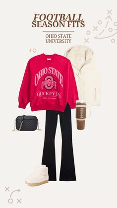 College Football Gameday, Future School, Game Day Outfit, Fall Fit, University College, Ohio State University, Gameday Outfit, Day Outfit, Outfit Inspo Fall