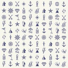 an image of various tattoos and symbols