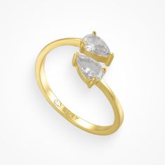 Evry Jewels • Best online jewelry store for fashion-forward and affordable pieces. Rings Evry Jewels, Chic Open Ring Jewelry For Anniversary, Trendy 14k Gold Jewelry For Anniversary, Trendy Everyday Crystal Ring, Evry Jewels, Jewels Rings, Gem Ring, Ring Size Guide, Online Jewelry Store