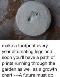 an image of a footprint on the ground with caption about how to make a footprints print