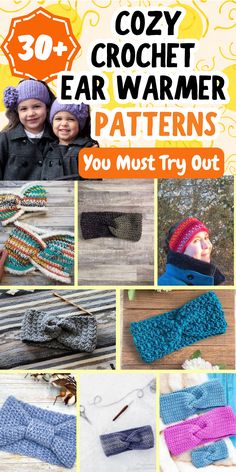 crochet ear warmer patterns for children and adults