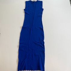 New, Never Worn With Tag! Doesn't Stretch Much. Discontinued Zara! Extremely Flattering Dress With A Beautiful Color! Cute As An Evening Dress! Shoulder: 11" Bust: 13" Armhole Length: 7.5" Length: 45.5" Smoke And Pet Free Home! Blue Stretch Sheath Midi Dress, Blue Stretch Midi Dress For Spring, Blue Sleeveless Midi Dress By Zara, Zara Blue Knee-length Midi Dress, Sleeveless Blue Midi Dress By Zara, Zara Blue Sleeveless Midi Dress, Blue Knee-length Midi Dress By Zara, Zara Fitted Blue Midi Dress, Blue Knee-length Zara Midi Dress