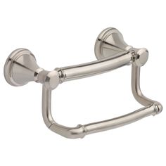 an image of a chrome toilet paper holder