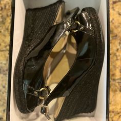 Vintage Talbots Black Sweetie 4 Wedges. Brand New Still With Tags And Original Box. Open To Offer! Shoes Vintage, Womens Shoes Wedges, Vintage Shoes, Original Box, Wedges, Shoes Accessories, Women Shoes, Tags, The Originals