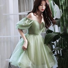 Home · Little Cute · Online Store Powered by Storenvy Prom Dress Green, Yellow Homecoming Dresses, Short Green Dress, Homecoming Dress Short, Green Evening Dress, Green Homecoming Dresses, Green Tulle, Tulle Homecoming Dress, Elegante Casual