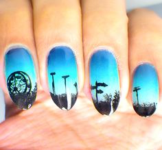 Ferris Wheel Nails County Fair Nails, Great Nails, County Fair, Nail Art Ideas, Itachi Uchiha, Color Wheel