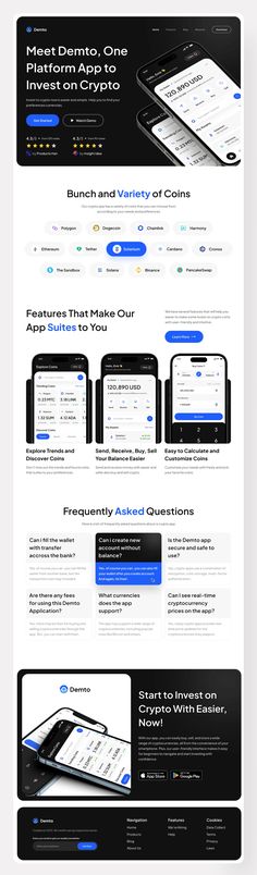 the landing page for an app that is designed to look like a mobile phone and tablet