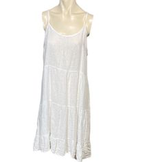 White Gauze Slip Dress By Valentina Naldi Is Nwt & Perfect For A Casual Beach Wedding Or As Minimal Throw Over Resort Wear. Worthy Of The Finest Beach Destination. Simple White Cotton Designer Dress With Spaghetti Straps & Semi Sheer Tiered Sheath Design. Photos Offer The Best Description, Including Measurements. Thanks For Looking! Casual White Maxi Dress For Beach Wedding, Casual White Beach Wedding Dress, White Sundress For Beach Wedding, Praire Dresses, White Gauze Dress, Wedding Minimal, Short Dress Patterns, Rust Color Dress, Casual Beach Wedding