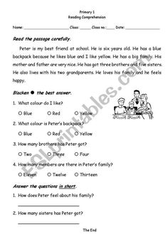 the worksheet for reading and writing in english with pictures on it, including an image