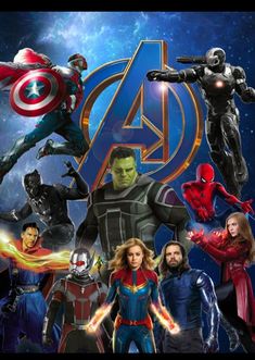 the avengers movie poster with many characters