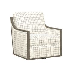 a white and gray chair on a white background