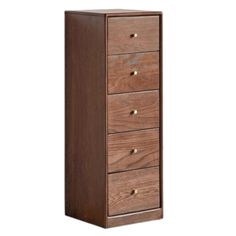 a tall wooden cabinet with five drawers