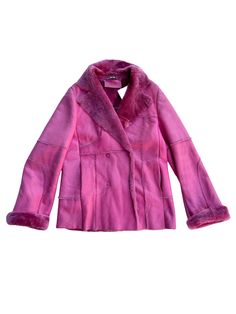 Enter spring in style with this one of a kind lamb skin jacket in a classic sheeting cut and outstanding hot pink color. The jacket has double snap button closing and asymmetrical design to the seems. This dream jacket keeps you warm all year round, just as good with jeans as with a light dress and boots. Condition: In good pre owned condition Material: 100% lamb skin Size: 36, S Important Information: All orders are shipped within 2-8 business days of purchase with Tracking. A notification emai Dress And Boots, Light Dress, Designer Vintage, Asymmetrical Design, Juno, Pink Color, Vintage Designs, Jumpsuit Dress, Sweden