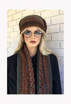 Knit Slouchy Hats, Fall Winter Fashion Trends, Winter Fashion Trends, Crochet Slouchy Hat, Scarf And Hat, Fall Winter Fashion, Slouchy Beanie Hat, Crochet Infinity Scarf, Hat And Scarf Sets