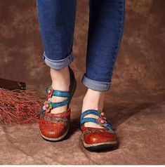 Sther Women's Floral Leather Flat Shoes | Ultrasellershoes.com – USS® Shoes Flats Online, Lace Up Flats, Cross Training Shoes, Casual Flat Shoes, Leather Flat Shoes, Pointed Toe Flats, Women's Flats, Casual Flats, Autumn Outfit