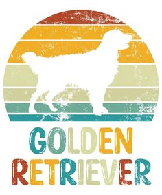 the golden retriever logo is shown on a white background