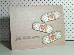 Cute Little Bandaid Design for a Get Well Card Masculine Get Well Cards, Get Well Soon Card Ideas, Get Well Card Ideas, Cards Get Well Soon, Ideas Cartas, Get Better Soon, Stay Awesome, 3x3 Cards