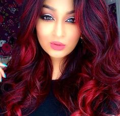 Bright Red Hair Dye, Dark Red Hair Dye, Bright Red Highlights, Black Red Hair