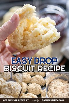 easy drop biscuit recipe with the title